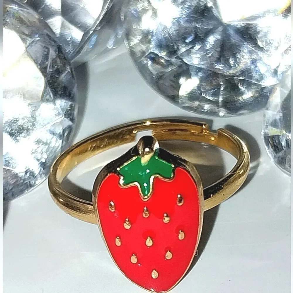 Super cute girls jeweled adjustable ring - Picture 2 of 5